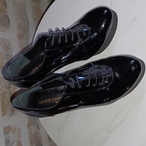 Andrè Assous patent black Platform/Heels